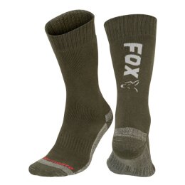 FOX Green / Silver Thermolite long sock