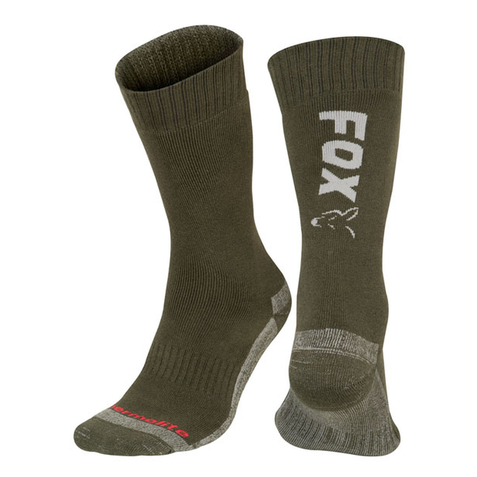 Fox Green / Silver Thermolite long sock 6 - 9 (Eu 40-43)