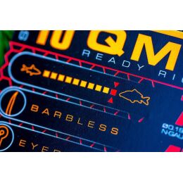 GURU QM1 Ready Rig Bait Bands 4" 8Stk. #14 0,19mm
