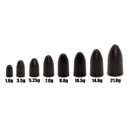 Camo Lures Tungsten Bullet Weight - Black