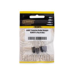 Camo Lures Tungsten Bullet Weight - Black 7,0g | 3Stk.