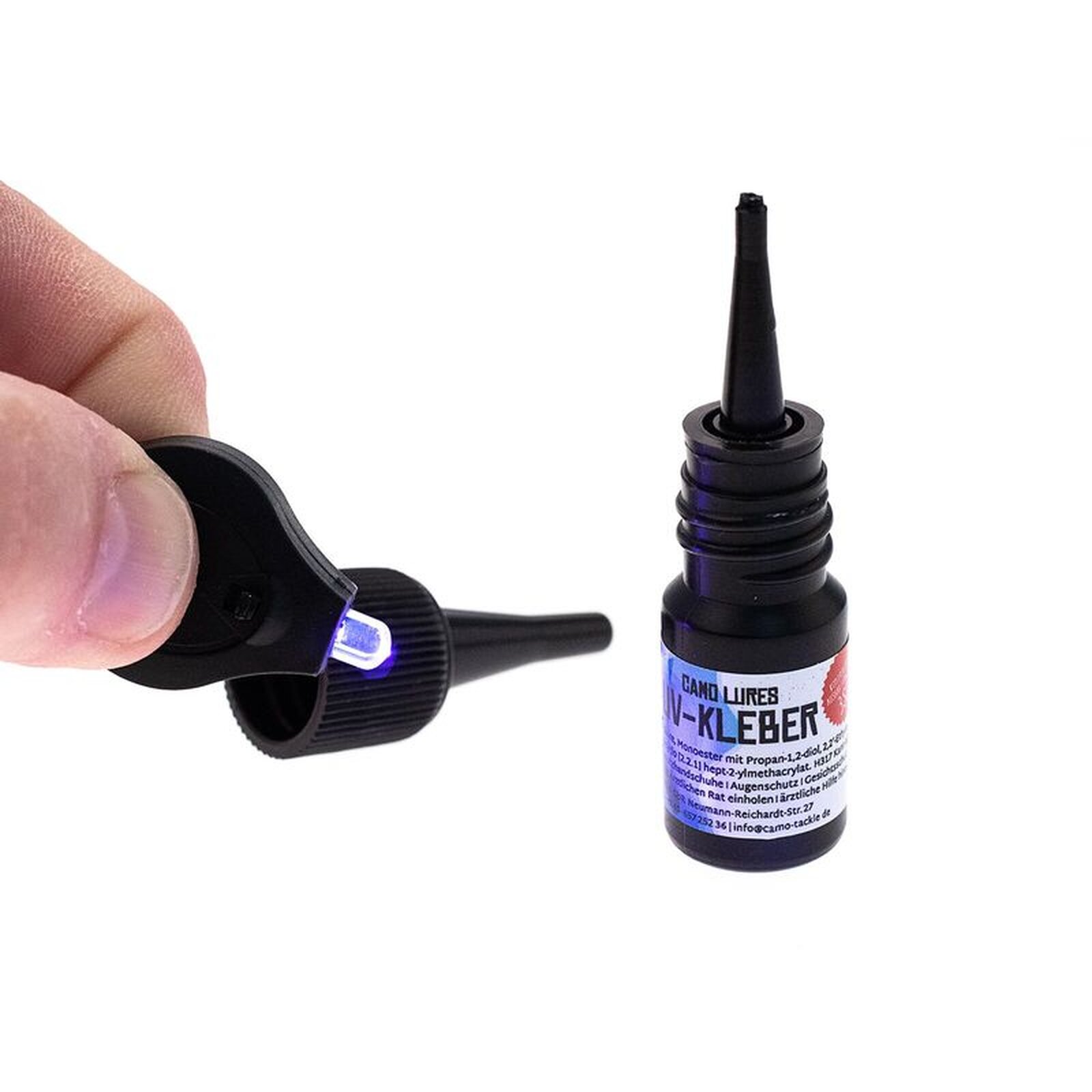 Camo Lures UV-Kleber mit UV-Beamer