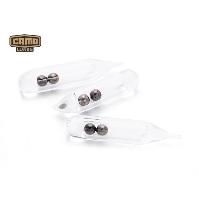 Camo Lures Glasrasseln 4mm | Finesse Rattle | 4x17mm | 10Stk.