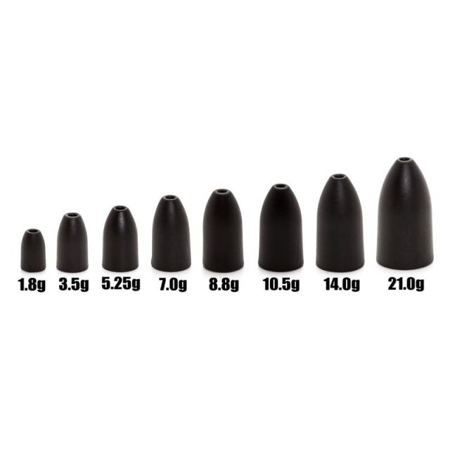 Camo Lures Tungsten Bullet Weight - Black 10,5g | 2Stk.