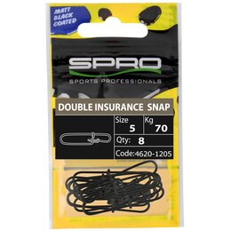 SPRO Matte Black Double Insurance Lock Snap #2 | 28kg |...