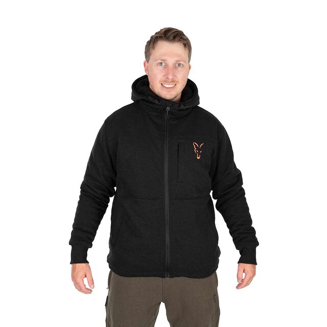 FOX Collection Sherpa Jacket Black & Orange