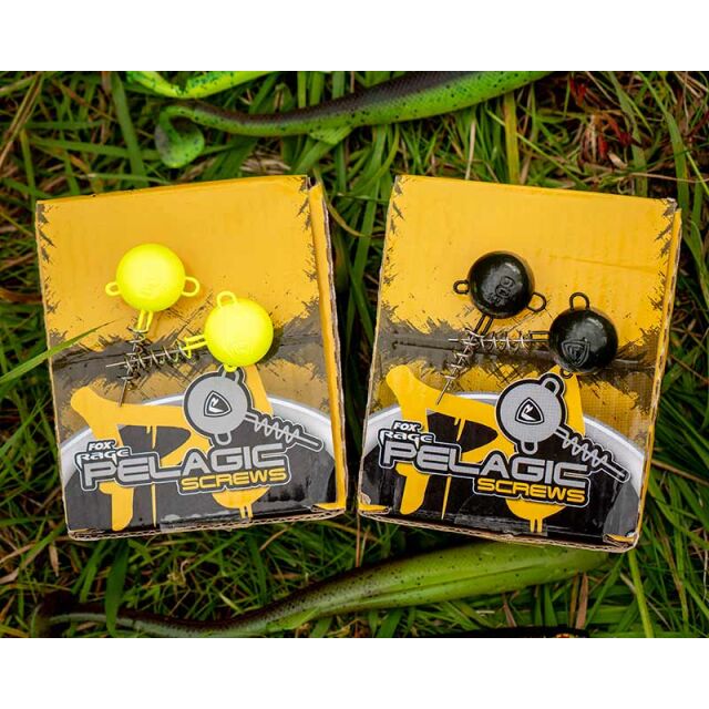 FOX Rage Pelagic Screws 1Stk. UV Green Pumpkin 80g