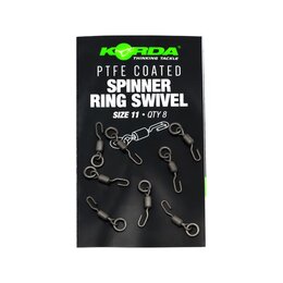 Korda PTFE coated Spinner Ring Swivel XX Gr.11 | 8Stk