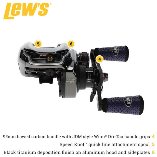 Lews Pro Ti Left Hand Baitcast Reel