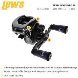 Lews Pro Ti Left Hand Baitcast Reel