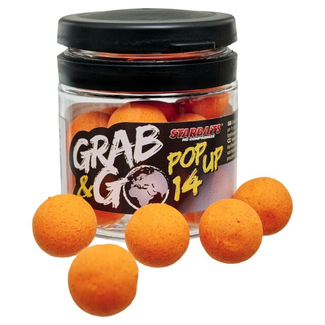 Starbaits Grab&Go Pop Up 14mm 20g Strawberry Jam Fluo Rosa