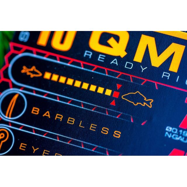 GURU QM1 Ready Rig Bait Bands 4" 8Stk. #12 0,19mm
