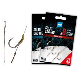 Nash Sollid Bag Rig Barbed 3Stk.