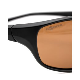 Korda Polarisationsbrille Wraps Matt Black Brown Lens