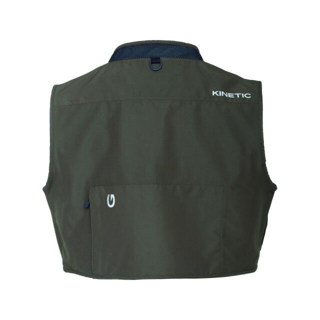 Kinetic Kurze Angler-Weste Strider olive