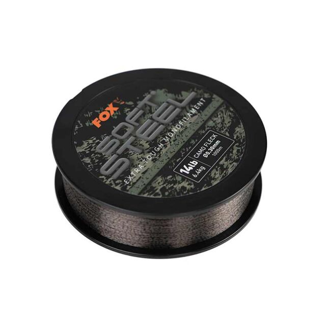FOX Soft Steel Fleck Camo Mono 20lb (9.1kg) 0.37mm x 1000m