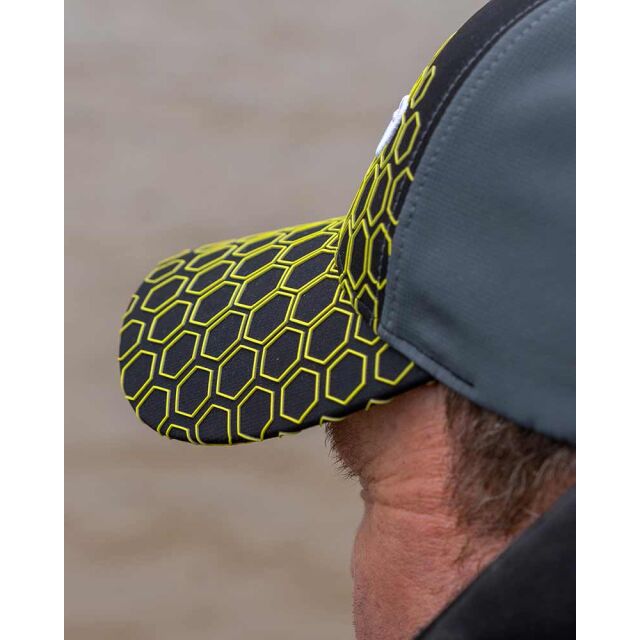 Matrix Hex Print Baseball Cap Black