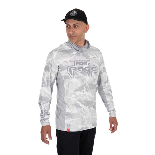 FOX Rage UV Hooded Light Camo Top