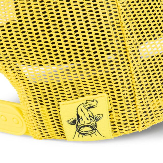 Black Cat Black and Yellow Trucker Cap