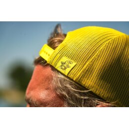 Black Cat Black and Yellow Trucker Cap