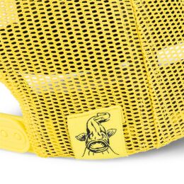 Black Cat Black and Yellow Trucker Cap