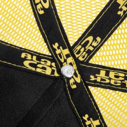 Black Cat Black and Yellow Trucker Cap