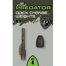 FOX Rage Predator Camo Quick Change Weights 4Stk. 10g