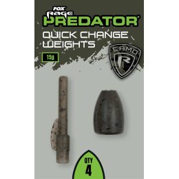 FOX Rage Predator Camo Quick Change Weights 4Stk. 10g