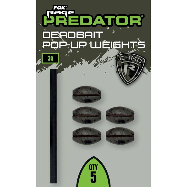 FOX Rage Predator Camo Deadbait Pop-Up Weights