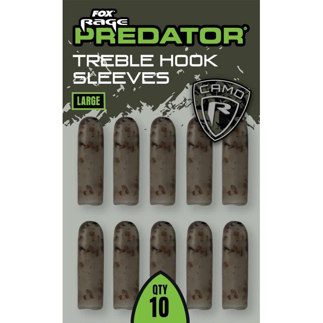 FOX Rage Predator Camo Treble Hook Sleeves 10Stk.