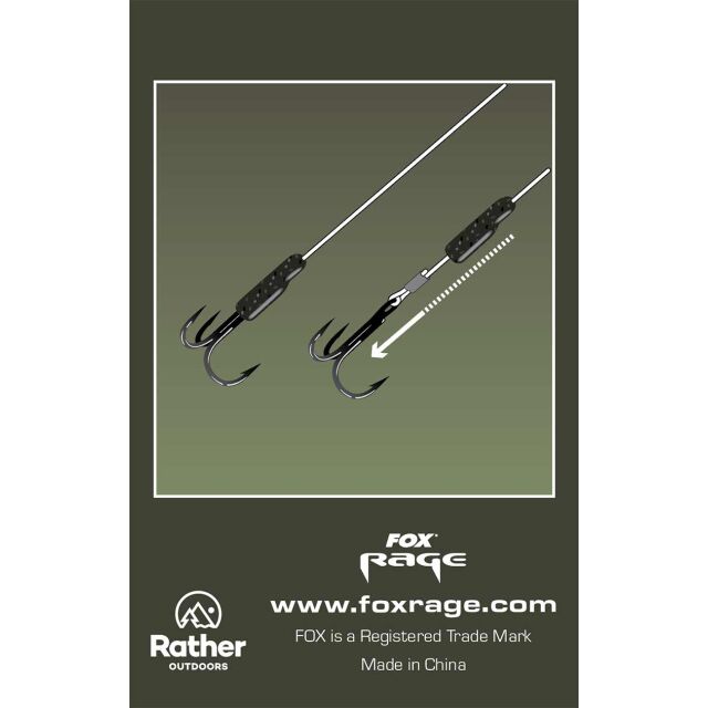 FOX Rage Predator Camo Treble Hook Sleeves 10Stk. Medium