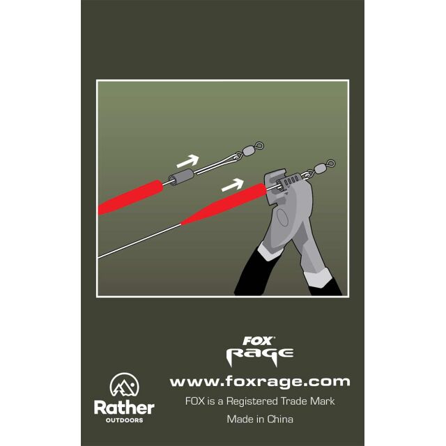 FOX Rage Predator Red Trace Crimp Covers 25Stk.