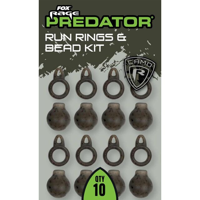 FOX Rage Predator Camo Run Rings & Bead Kit 10Stk.