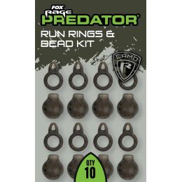 FOX Rage Predator Camo Run Rings &amp; Bead Kit 10Stk.