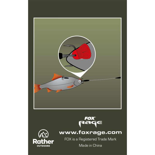 FOX Rage Predator Bait Fins Red 25Stk.