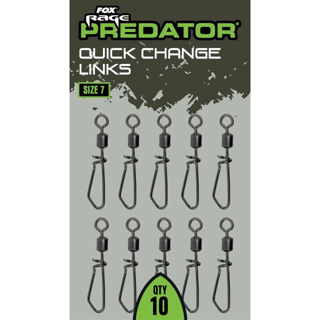 FOX Rage Predator Quick Change Links 10Stk. #7