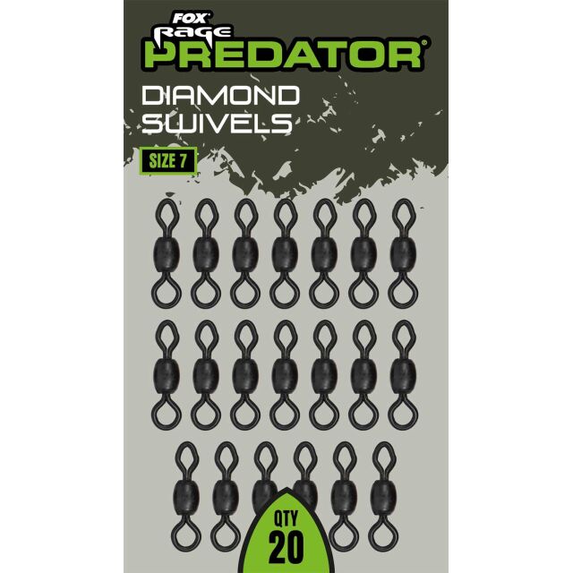 FOX Rage Predator Diamond Swivels 20Stk. #7