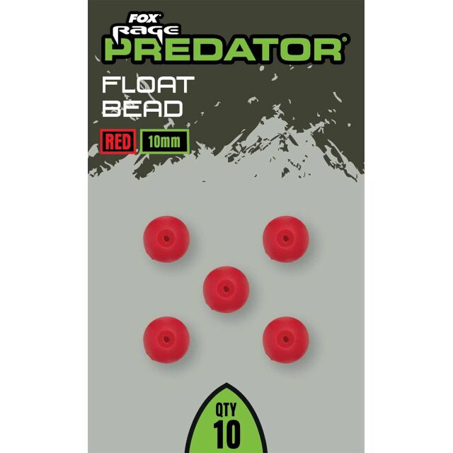 FOX Rage Predator Red Float Bead 10mm 10Stk.