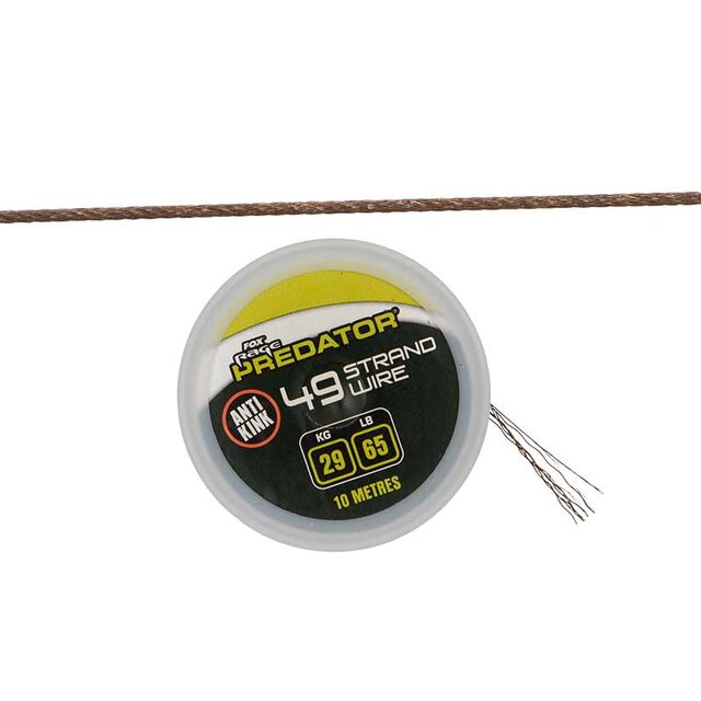 FOX Rage Predator 49-Strand Coated Steel Wire 10m