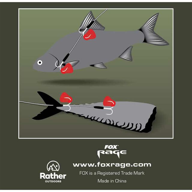 FOX Rage Predator Twin Treble Trace 52cm