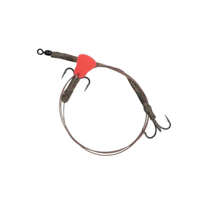 FOX Rage Predator Twin Treble Trace 52cm #4 Barbed 40lb