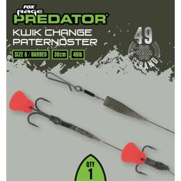 FOX Rage Predator Kwik Change Paternoster Trace 30cm
