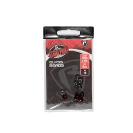 FOX Rage Strike Point 6mm Glass Beads clear &amp; red...