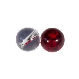 FOX Rage Strike Point 6mm Glass Beads clear &amp; red...