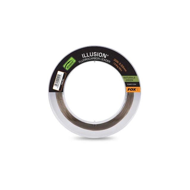 FOX Edges Illusion Fluorocarbon Leader 50m Naturals Green