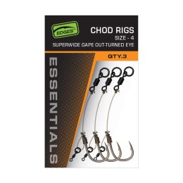 FOX EDGES&trade; Super Wide Gape Chod Rigs 3Stk