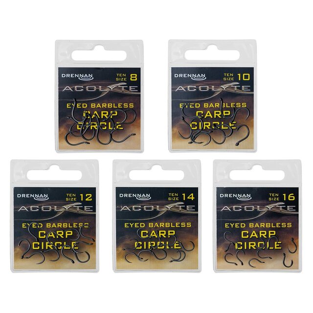 Drennan Acolyte Carp Circle Hooks barbeless 10Stk.