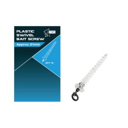 Nash Plastic Swivel Bait Screw 10 Stk.