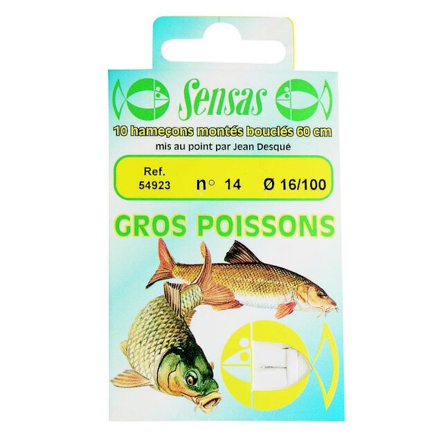 Sensas Gebundene Haken Big Fish 60cm 10Stk.
