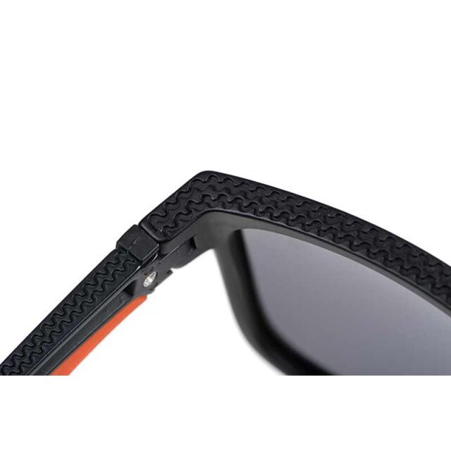Fox Collection Black Orange Shades - Brown Lens